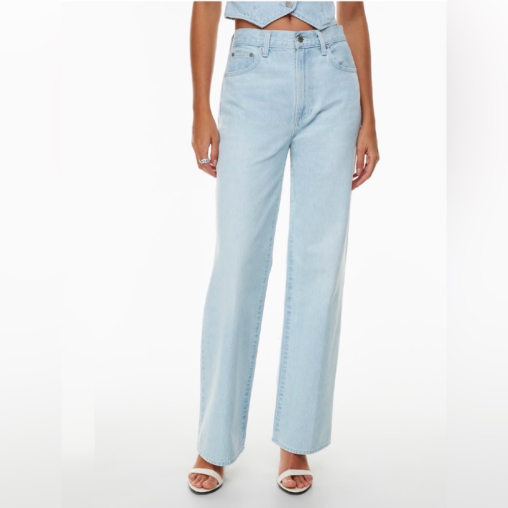 Farrah Denim Forum Pale Blue Wide Leg Jeans